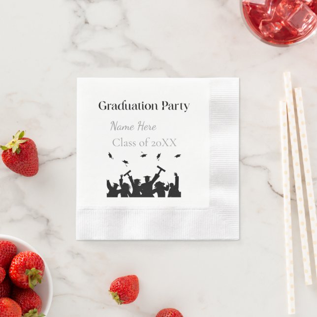 Servilleta De Papel Personalized Graduation Custom Name and Class Year (In situ)