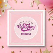 Personalized Pink Birthday Party