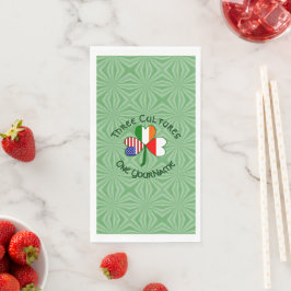 Servilleta De Papel Personalized Poland Ireland USA Shamrock