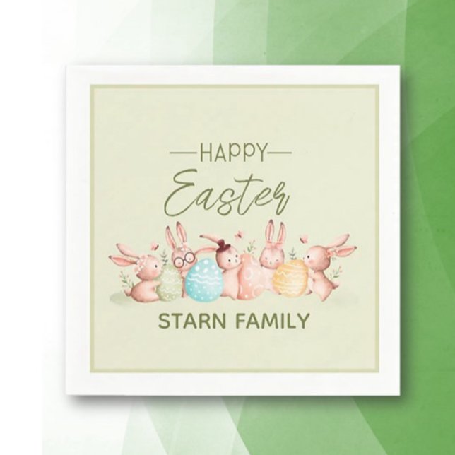 Servilleta De Papel Personalized, pretty Easter festive napkins (Subido por el creador)