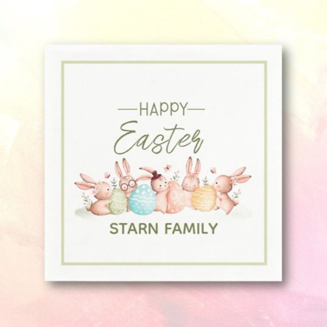 Servilleta De Papel Personalized, pretty Easter festive napkins (Subido por el creador)