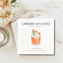 Servilleta De Papel Personalized Signature Drink Wedding Napkins