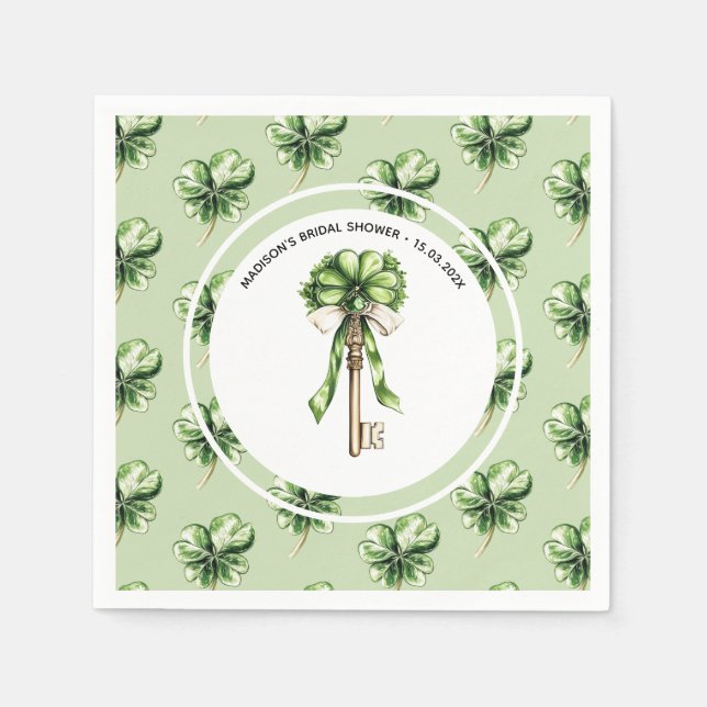 Servilleta De Papel Personalized St. Patrick’s Day Bridal Shower (Anverso)