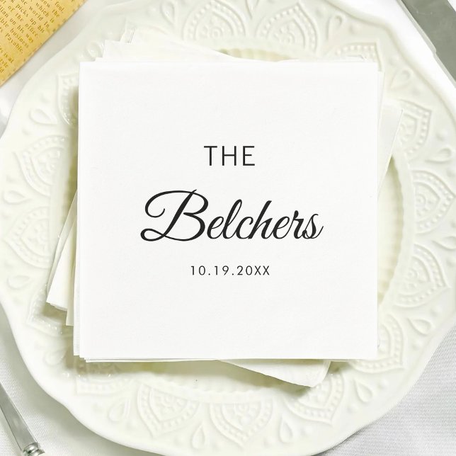 Servilleta De Papel Personalized Wedding Custom Wedding Favors (Subido por el creador)