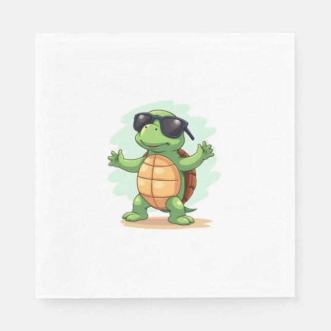 Servilleta De Papel Pertenece a animales de la tortuga marina que abun (Anverso)