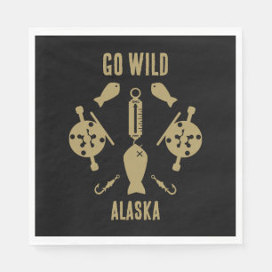 Servilleta De Papel Pesca de salmón Alaska