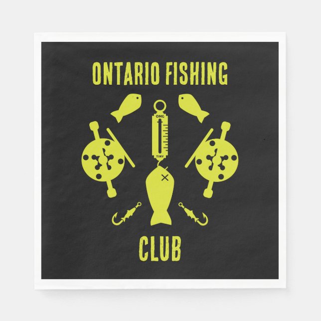 Servilleta De Papel Pesca de salmón canadiense (Anverso)
