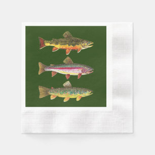 Servilleta De Papel Pesca de trucha, enredo