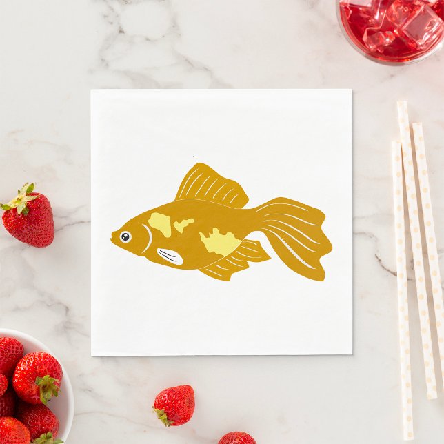 Servilleta De Papel Pesca dorada con peces tropicales (Subido por el creador)