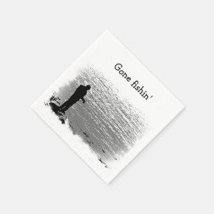 Servilleta De Papel Pesca en el lago