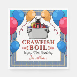 Servilleta De Papel Pescado de langosta Cumpleaños Cualquier Edad Fies