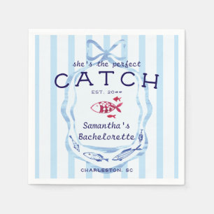 Servilleta De Papel Pescado Perfecto Playa Preppy Despedida de Soltera