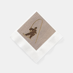 Servilleta De Papel Pescador de la Cuero-Mirada suave