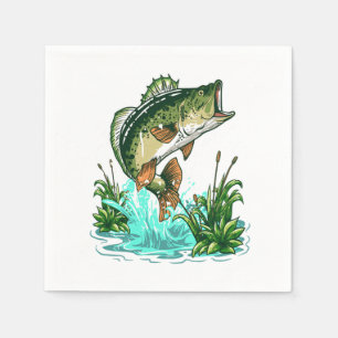 Servilleta De Papel Pescador de trasero Pesca de grandes bolsas de bue