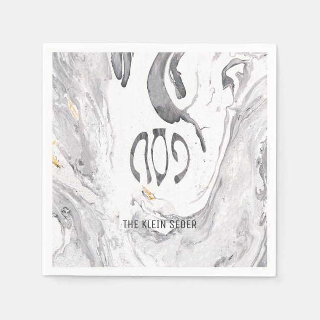 Servilleta De Papel Pescadores personalizados de Passover Pesach (Anverso)