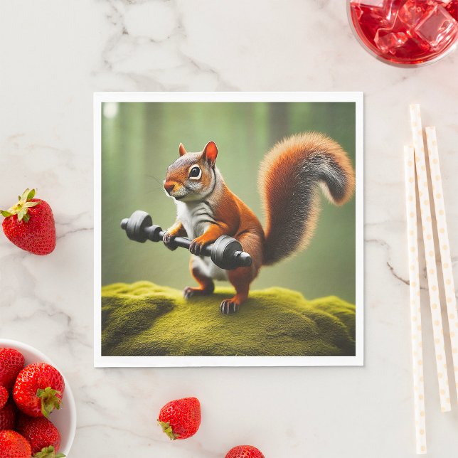 Servilleta De Papel Pesos de elevación de ardillas (Subido por el creador)