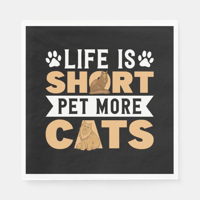 Servilleta De Papel Pet Lover Cat Lover Cats (Anverso)