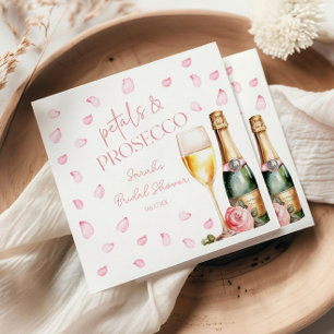 Servilleta De Papel Pétalas y Prosecco Mimosa Champán Desayuno Nupcial
