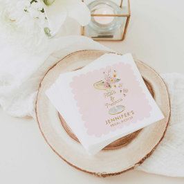 Servilleta De Papel Petales y ducha de novias Prosecco personalizada
