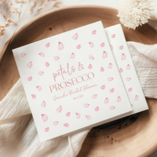 Servilleta De Papel Petales y Prosecco Pétalos rosa rosados Ducha de n