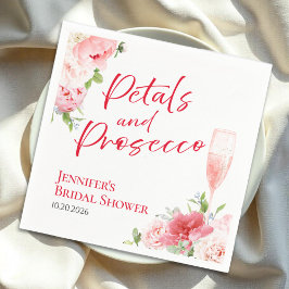 Servilleta De Papel Petales y Prosecco | Wild Garden Bridal Shower