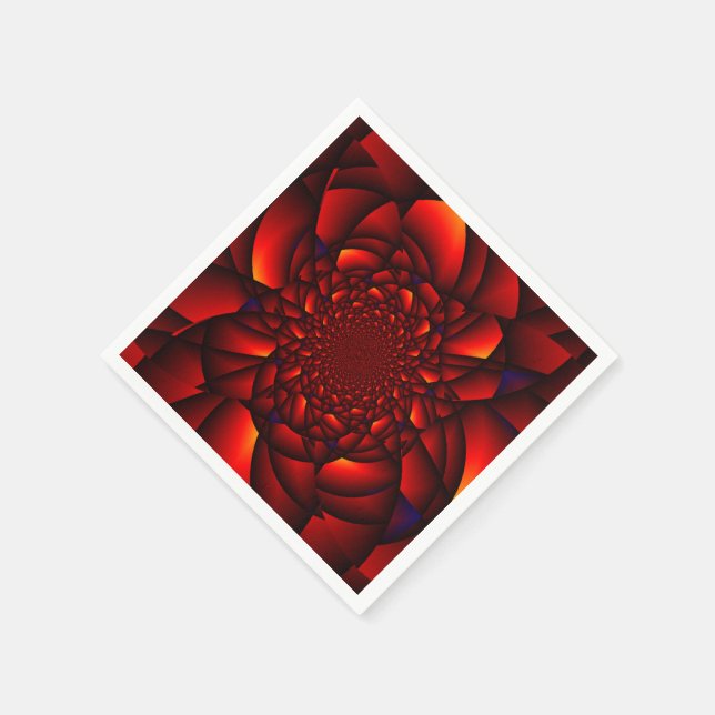 Servilleta De Papel Petalo azul negro rojo (Borde)