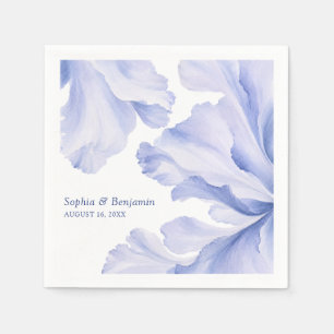 Servilleta De Papel Pétalos de flores de acuarela Elegante boda clásic