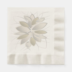 Servilleta De Papel pétalos de piedra blanca