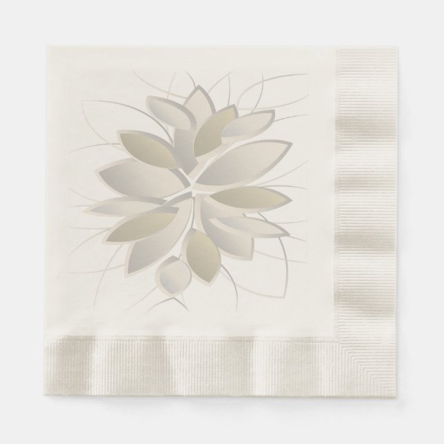 Servilleta De Papel pétalos de piedra blanca (Anverso)