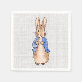 Servilleta De Papel Peter con fondo de cola gris