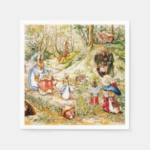 Servilleta De Papel Peter el Conejo en los bosques