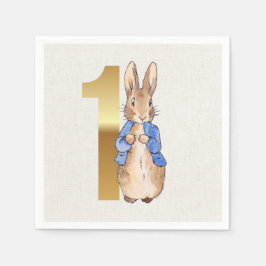 Servilleta De Papel Peter el conejo Primer cumpleaños