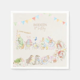 Servilleta De Papel Peter el primer cumpleaños del conejo