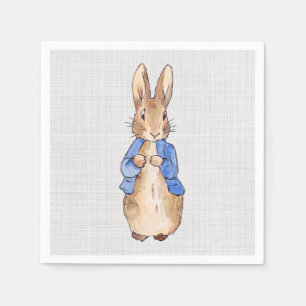 Servilleta De Papel Peter, la lino gris de conejo