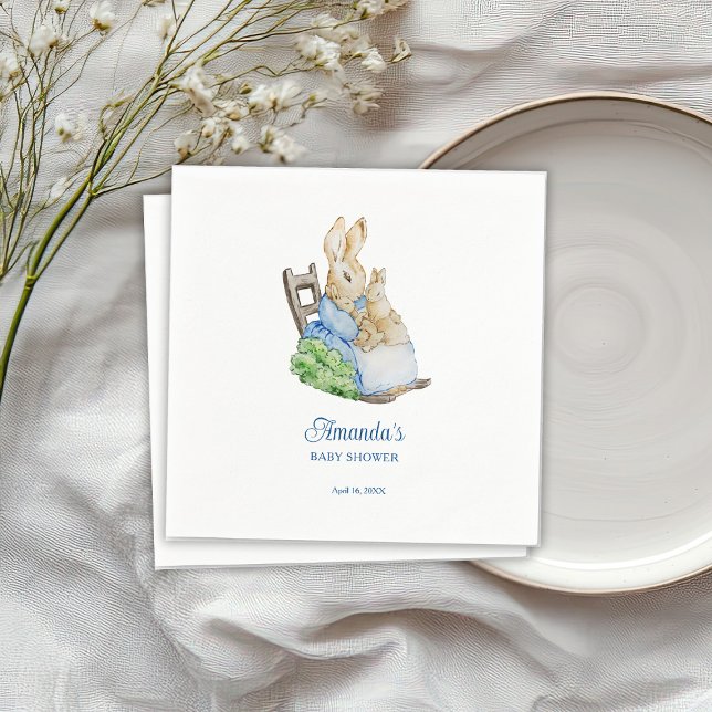 Servilleta De Papel Peter Rabbit Mommy Baby Shower (Subido por el creador)