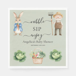 Servilleta De Papel Peter Rabbit Veggies Sr. McGreggor Garden Fiesta