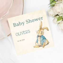 Servilleta De Papel Peter The Rabbit Boy Vintage Baby Shower Napkins