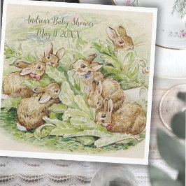 Servilleta De Papel Peter the Rabbit Garden Baby Shower