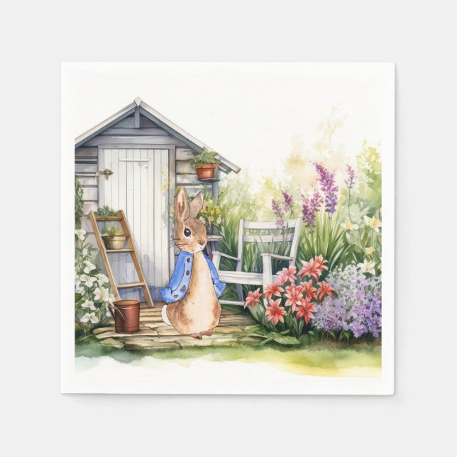 Servilleta De Papel Peter the Rabbit Garden Shed (Anverso)