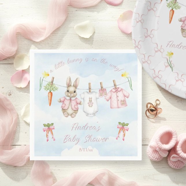 Servilleta De Papel Peter the Rabbit Girl Clothesline Baby Shower  Pap (Subido por el creador)