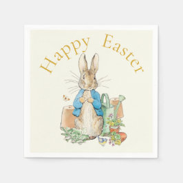 Servilleta De Papel Peter the rabbit Happy Easter greeting