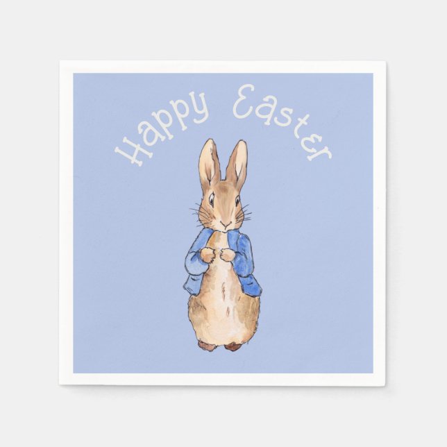 Servilleta De Papel Peter the rabbit Happy Easter greeting (Anverso)