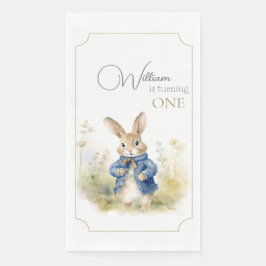 Servilleta De Papel Peter The Rabbit Watercolor Birthday