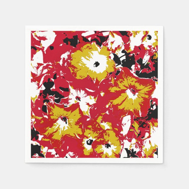 SERVILLETA DE PAPEL PETUNIA FLOWERS (Anverso)