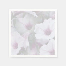 Servilleta De Papel Petunias Rosadas Y Blancas