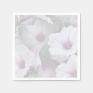 Servilleta De Papel Petunias Rosadas Y Blancas