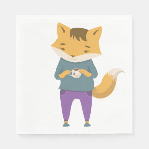 Servilleta De Papel Pezón lindo con taza de té