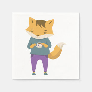 Servilleta De Papel Pezón lindo con taza de té