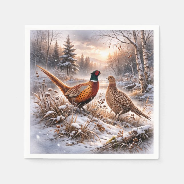 Servilleta De Papel Pheasant  (Anverso)