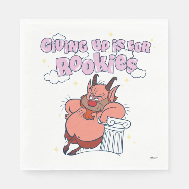 Servilleta De Papel Phil - Giving Up is for Rookies Napkins (Anverso)